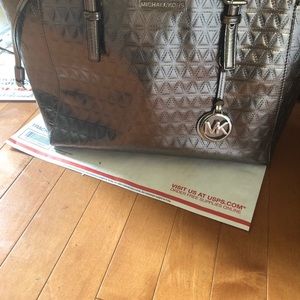 Michael Kors Voyager Gun Metal Tote Bag